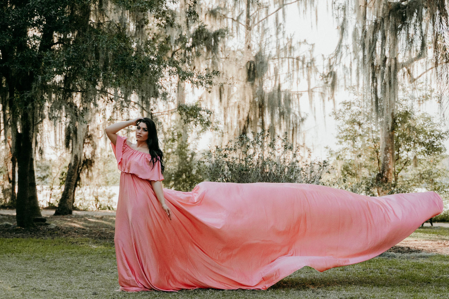 Peach (long train dress) - buy